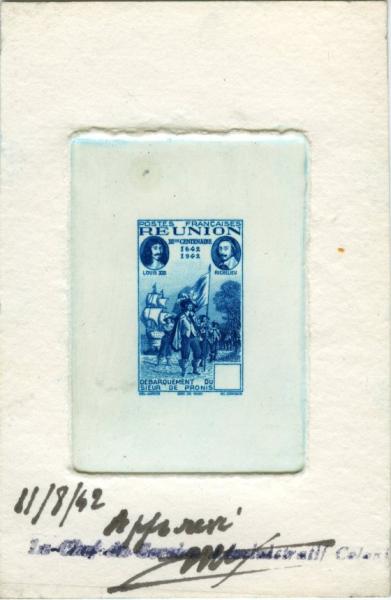 Reunion_1943_Yvert_180-Scott_etat_blue
