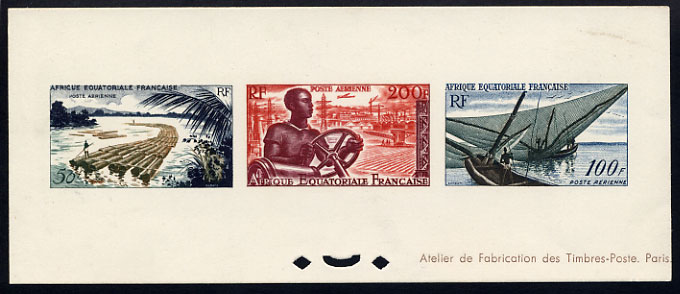 Fr_Equat_Africa_1955_Yvert_PA58-60-Scott_C39-41