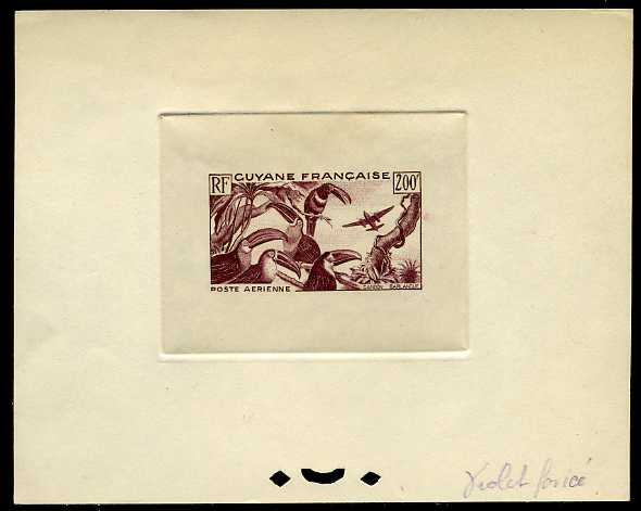 Fr_Guyana_1947_Yvert_PA37-Scott_C20_violet_fonce