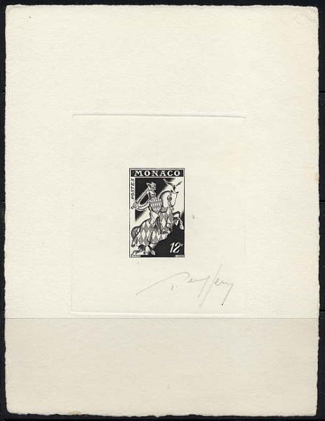 Monaco_1954_Yvert_Preoblitere_13-Scott_323_black_b