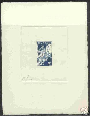 Monaco_1954_Yvert_Preoblitere_13-Scott_323_blue