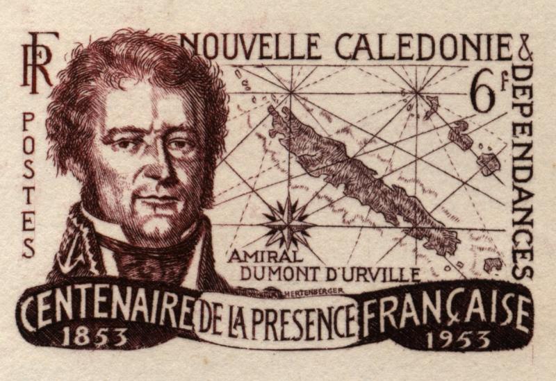 N_Caledonia_1953_Yvert_282-Scott_298_dark-lilac_+_dark-violet_aa_detail