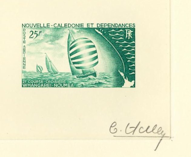 N_Caledonia_1967_Yvert_PA91-Scott_C50_green_b_detail