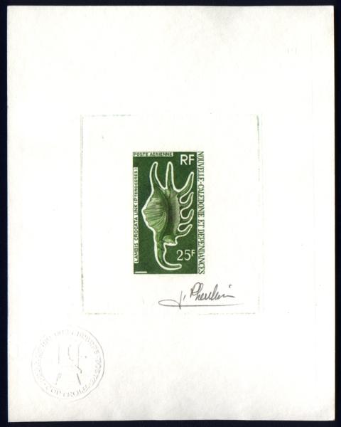 N_Caledonia_1972_Yvert_PA129-Scott_C89_olive-green_ab