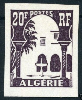 Algeria_1957_Yvert_341-Scott_dark-violet_typo