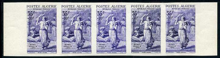 Algeria_1957_Yvert_348-Scott_B93_five_b