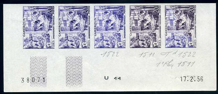 Cameroun_1956_Yvert_302-Scott_328_five_c