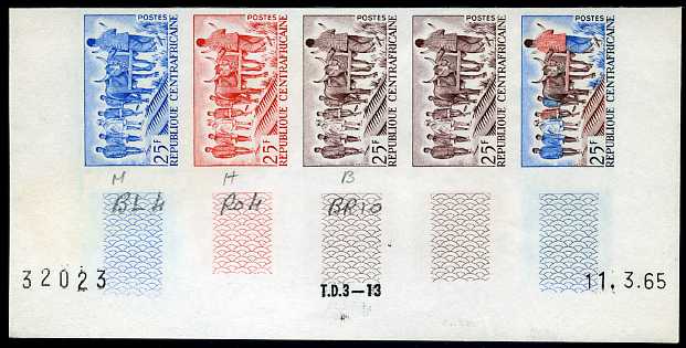 Central_Africa_1965_Yvert_43-Scott_41_five