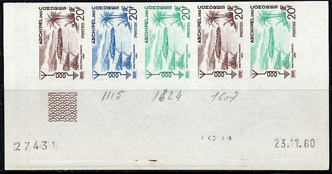Comores_1960_Yvert_17-Scott_46_five_a