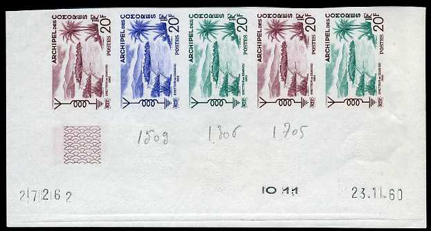 Comores_1960_Yvert_17-Scott_46_five_f