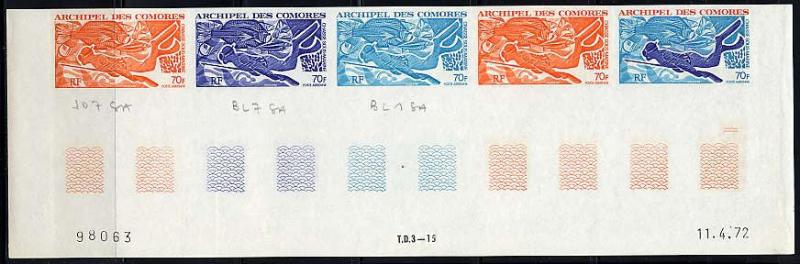 Comores_1972_Yvert_PA44-Scott_C44_five_a