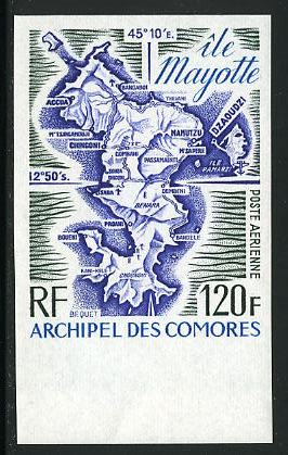 Comores_1974_Yvert_PA61-Scott_C65_multicolor