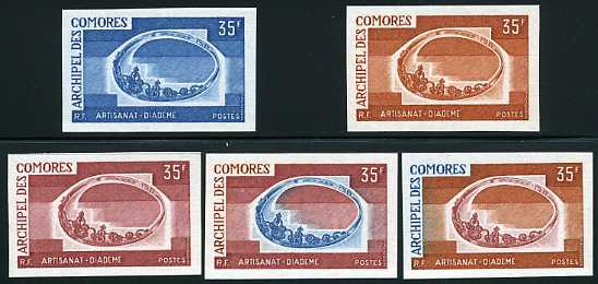 Comores_1975_Yvert_98-Scott_124_different_colors_a