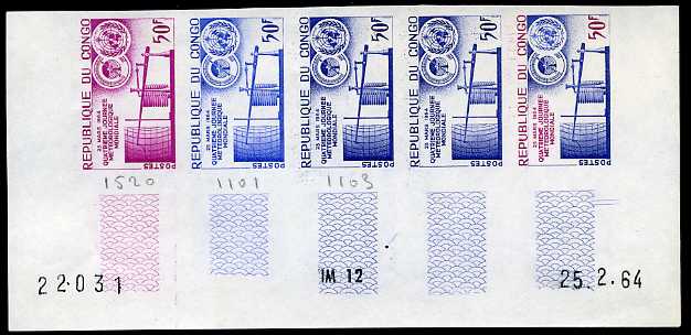 Congo_1964_Yvert_159-Scott_111_five_a