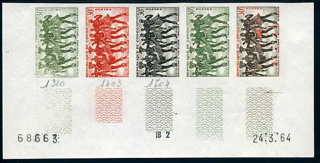 Congo_1964_Yvert_164-Scott_114_five