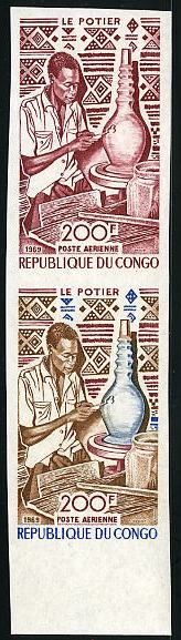 Congo_1970_Yvert_PA89-Scott_C88_pair