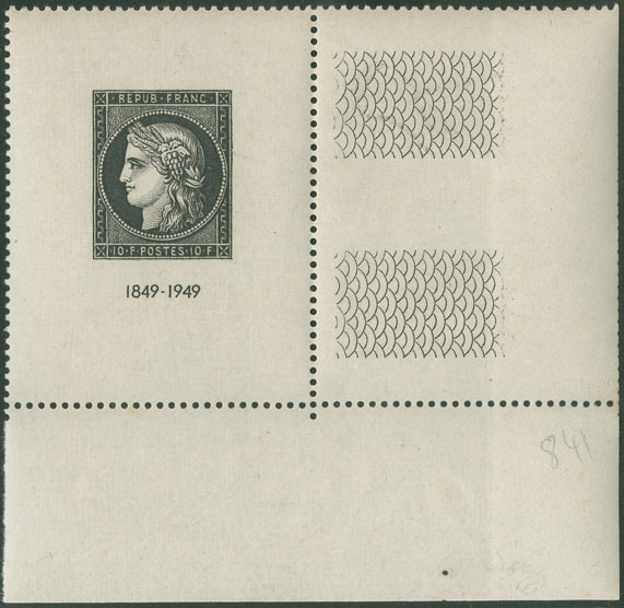 France_1949_Yvert_841-Scott_613_black_perf