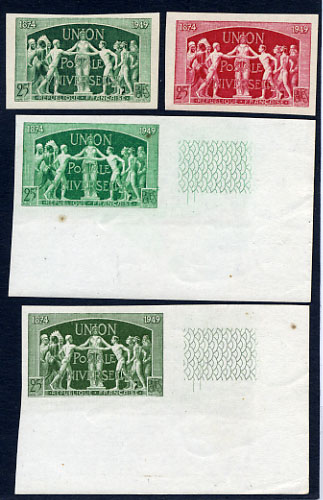 France_1949_Yvert_852-Scott_636_different_colors_d