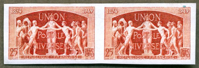 France_1949_Yvert_852-Scott_636_pair_a