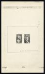 France_1950_Yvert_876-77-Scott_B255-56_full_sheet_of_black_Collective_Deluxe_Proof