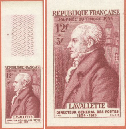 France_1954_Yvert_969-Scott_B284_red-brown