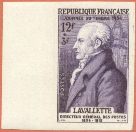France_1954_Yvert_969-Scott_B284_violet_a