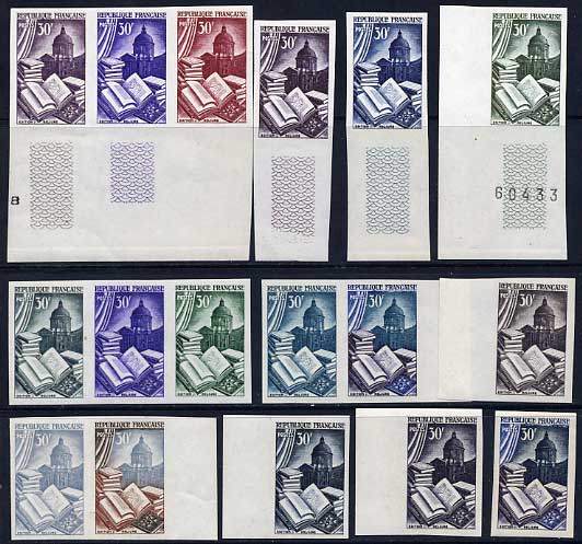 France_1954_Yvert_971-Scott_712_different_colors