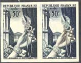 France_1954_Yvert_973-Scott_714_pair