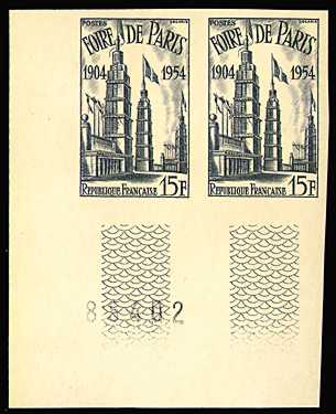 France_1954_Yvert_975-Scott_716_pair