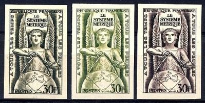 France_1954_Yvert_998-Scott_732_different_colors_c