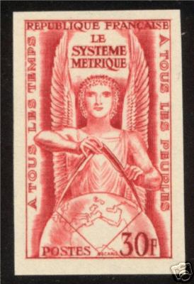 France_1954_Yvert_998-Scott_732_red