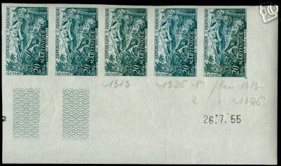 France_1955_Yvert_1041-Scott_779_five_a