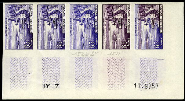 France_1957_Yvert_1131-Scott_856_five_a