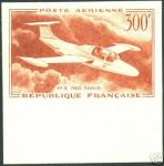 France_1957_Yvert_PA35-Scott_C34_brown-yellow