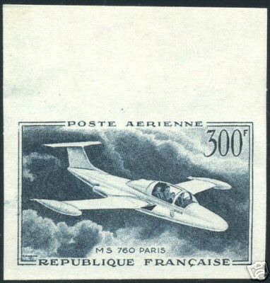 France_1957_Yvert_PA35-Scott_C34_dark-blue