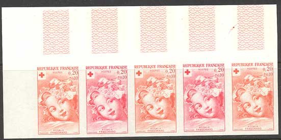 France_1962_Yvert_1366-Scott_B365_five
