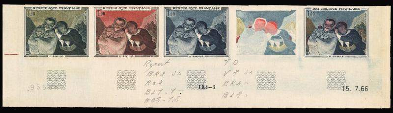 France_1966_Yvert_1494-Scott_1153_five