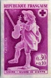 France_1967_Yvert_1541-Scott_B410_lilac