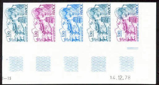 France_1978_Yvert_2034-Scott_1634_five_a