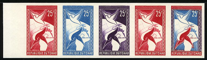 Chad_1959_Yvert_61-Scott_65_five