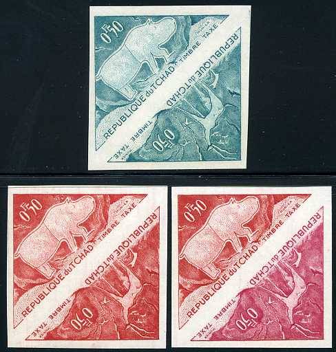 Chad_1962_Yvert_Taxe_23-24-Scott_J23-24_different_colors_a