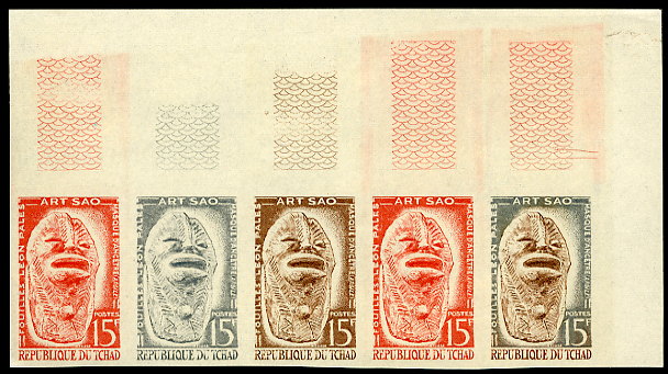 Chad_1963_Yvert_89-Scott_91_five