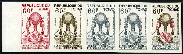 Chad_1965_Yvert_111-Scott_113_five_b