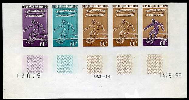 Chad_1966_Yvert_128-Scott_130_five