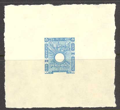 Somali_Coast_1938_Yvert_Taxe_11-Scott_J11_etat_blue_typo