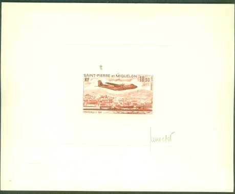 St_Pierre_1973_Yvert_PA57-Scott_C54_brown