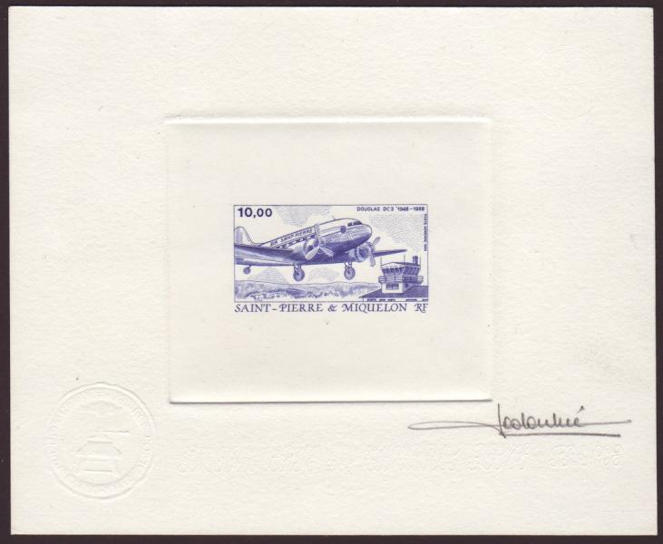 St_Pierre_1988_Yvert_PA67-Scott_C64_blue