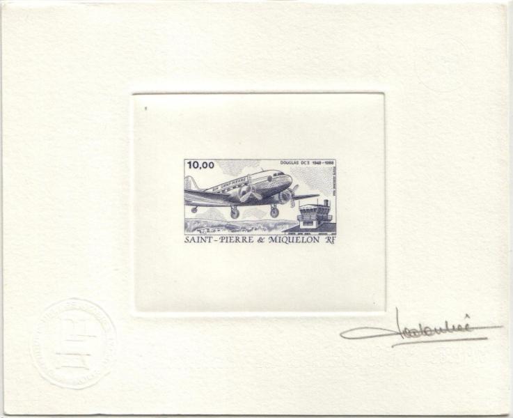 St_Pierre_1988_Yvert_PA67-Scott_C64_dark-blue_ab
