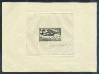 Tunisia_1949_Yvert_PA13-Scott_C14_black_b