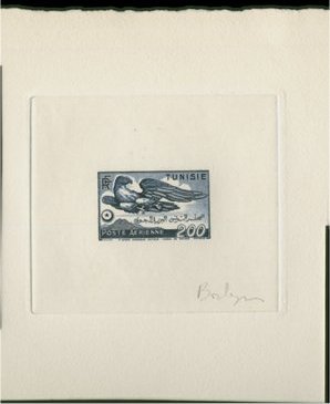 Tunisia_1949_Yvert_PA15-Scott_C16_blue_a